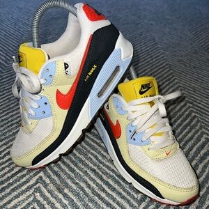 Nike Air Max Shoes 90 SE Set To Rise Lemon Drop Mens Sz 6 Womens Sz 7.5 VGUC